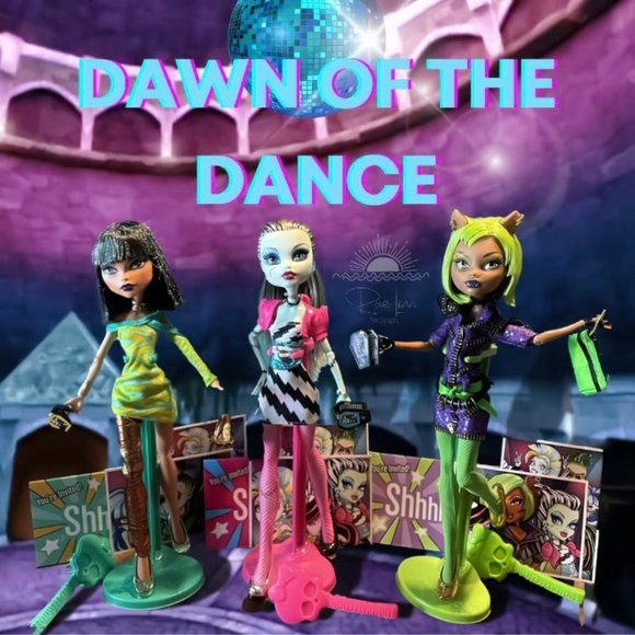 2010 Monster High | 1st Wave Dawn of the Dance (Frankie, Cleo , Clawdeen) | Orig - Picture 1 of 16